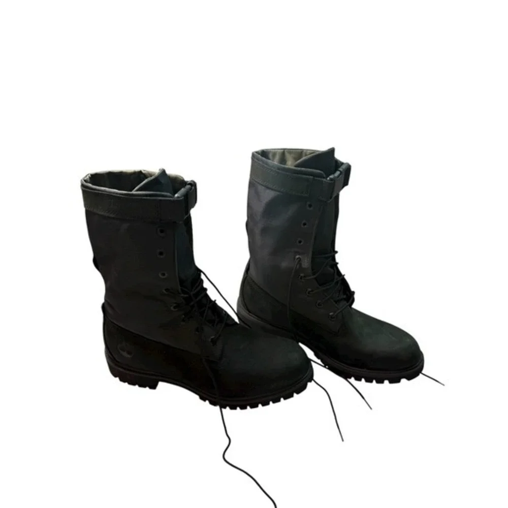 Timberland‎ Mens 6 Inch Premium Gaiter Boots Black Camo A1UBP Size 10